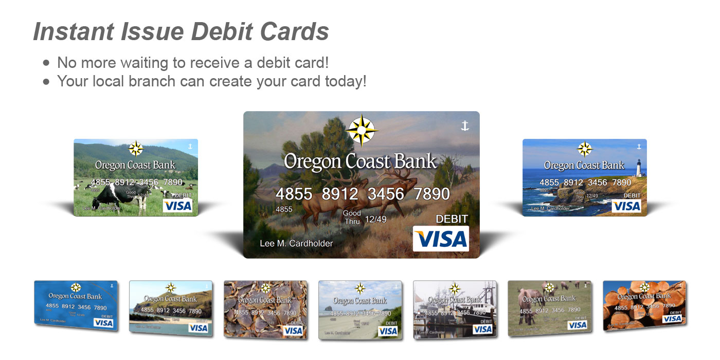 instant issue debit cards